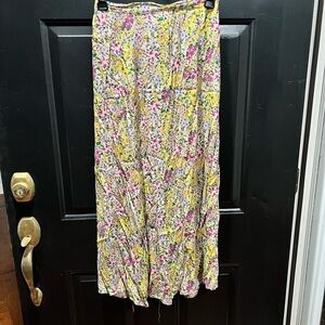 Philosophy Floral Pink and Yellow Maxi Skirt